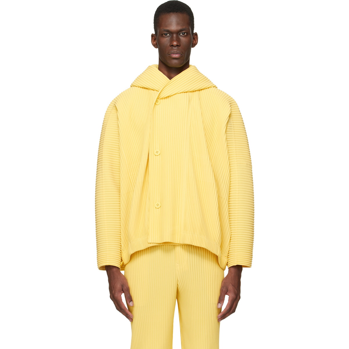 HOMME PLISSÉ ISSEY MIYAKE Yellow Monthly Colors March Jacket