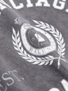 Balenciaga - Logo-Print Cotton-Jersey T-Shirt - Gray