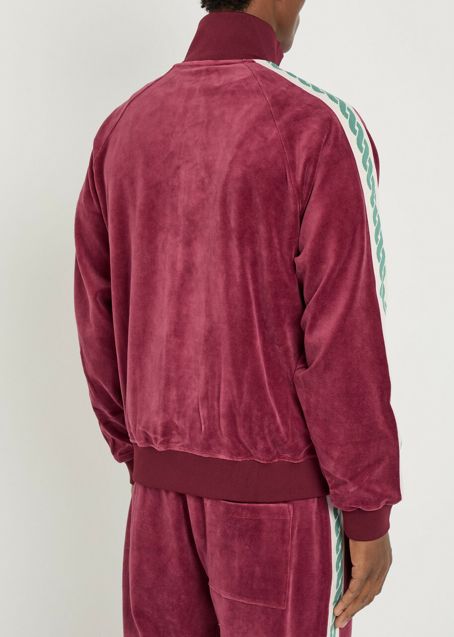 DRÔLE DE Monsieur La Veste Survêtement Velours Terry Track Jacket Red