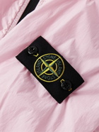 Stone Island - Logo-Appliquéd Garment-Dyed Crinkled Reps Nylon Hooded Jacket - Pink