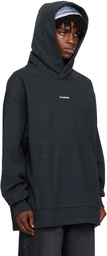 Acne Studios Black Printed Hoodie