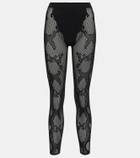 Dion Lee Cobra fishnet leggings