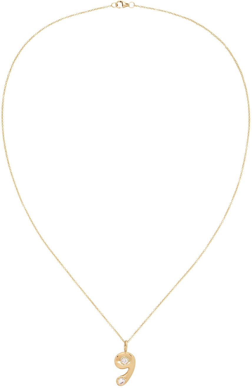Photo: BRENT NEALE Gold Bubble Number 9 Necklace
