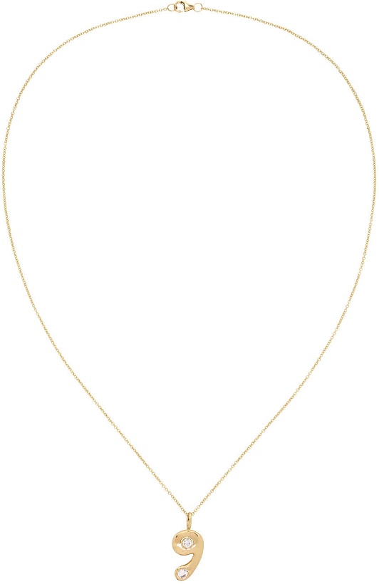 Photo: BRENT NEALE Gold Bubble Number 9 Necklace