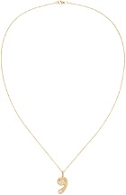 BRENT NEALE Gold Bubble Number 9 Necklace