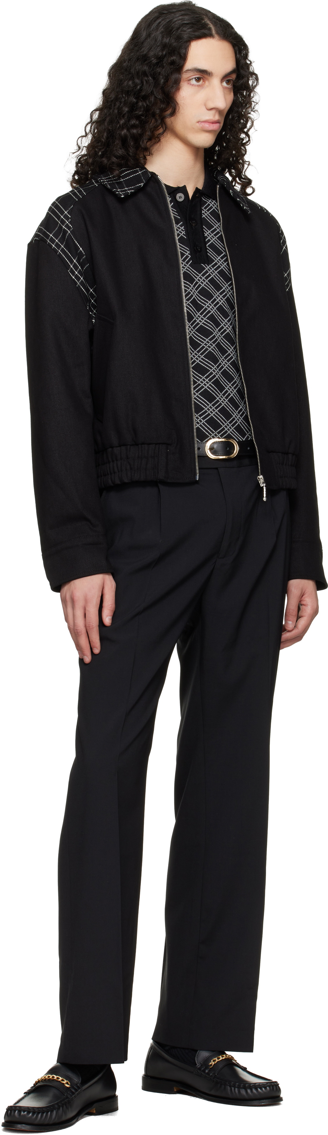 Ernest W. Baker Black Varsity Jacket