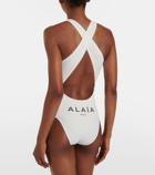 Alaïa Halterneck jersey swimsuit