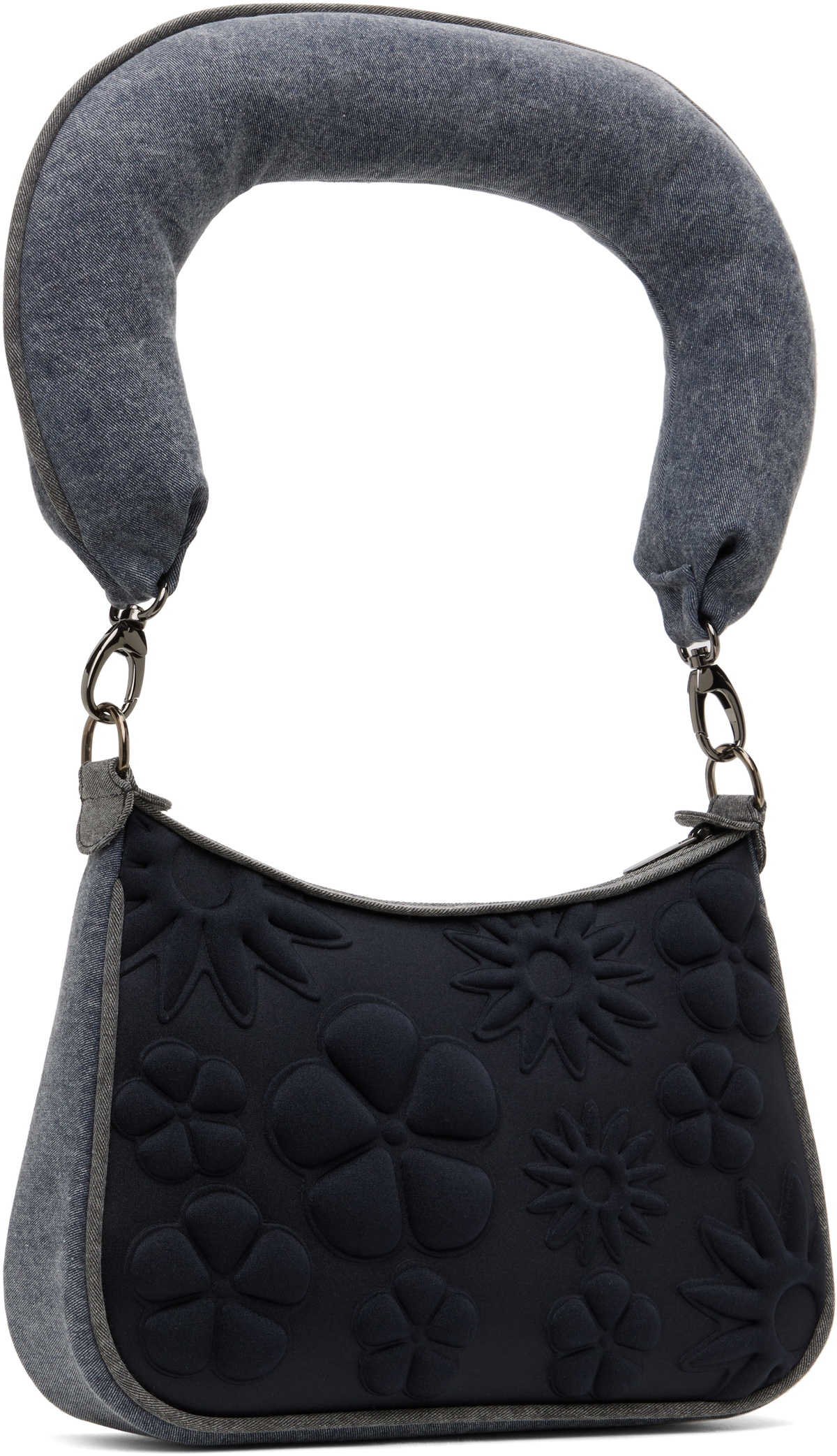 Paula Canovas Del Vas Gray Carmen Denim Bag