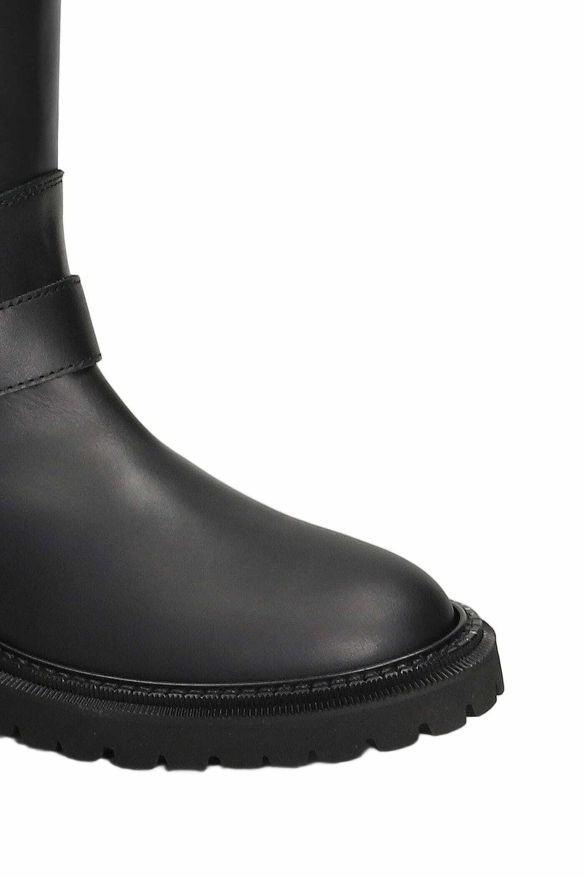 Via Roma 15 Low Heels Boots In Black Leather