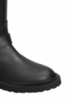 Via Roma 15 Low Heels Boots In Black Leather