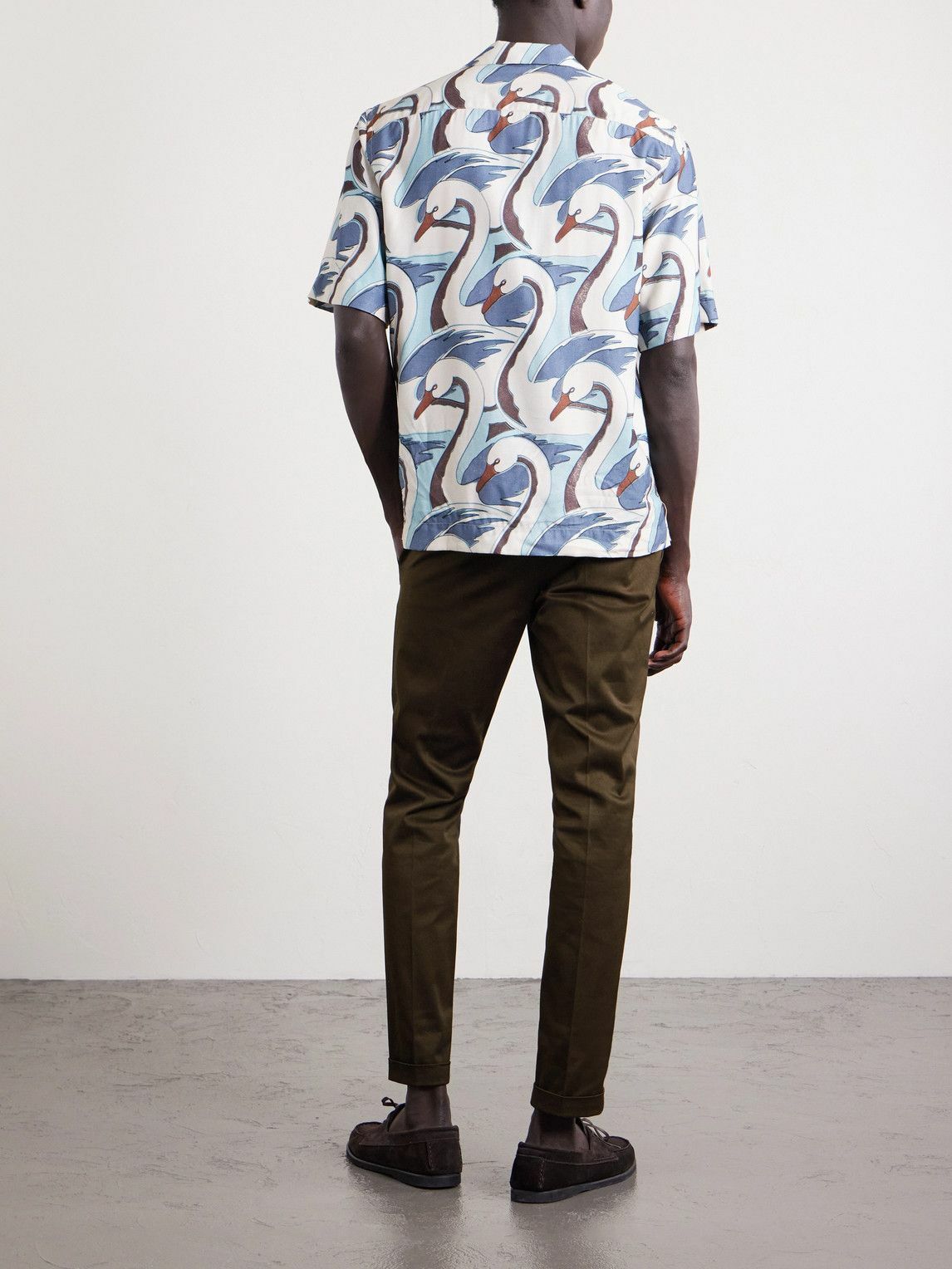 Paul Smith - Slim-Fit Cotton-Blend Twill Chinos - Brown