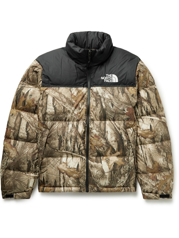 Photo: THE NORTH FACE - 1996 Retro Nuptse Quilted Printed Shell Down Jacket - Brown - XS