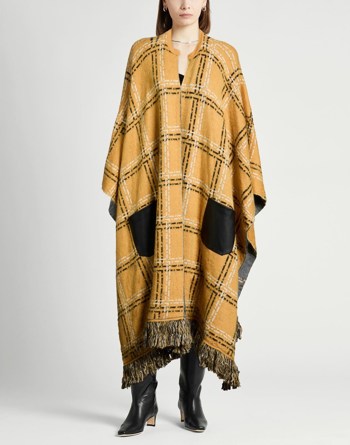 Drumohr Womens Cape in Yellow