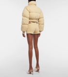 Didu Cropped fleece puffer jacket