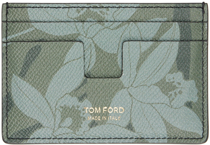 Photo: TOM FORD Green Orchid Camo Card Holder