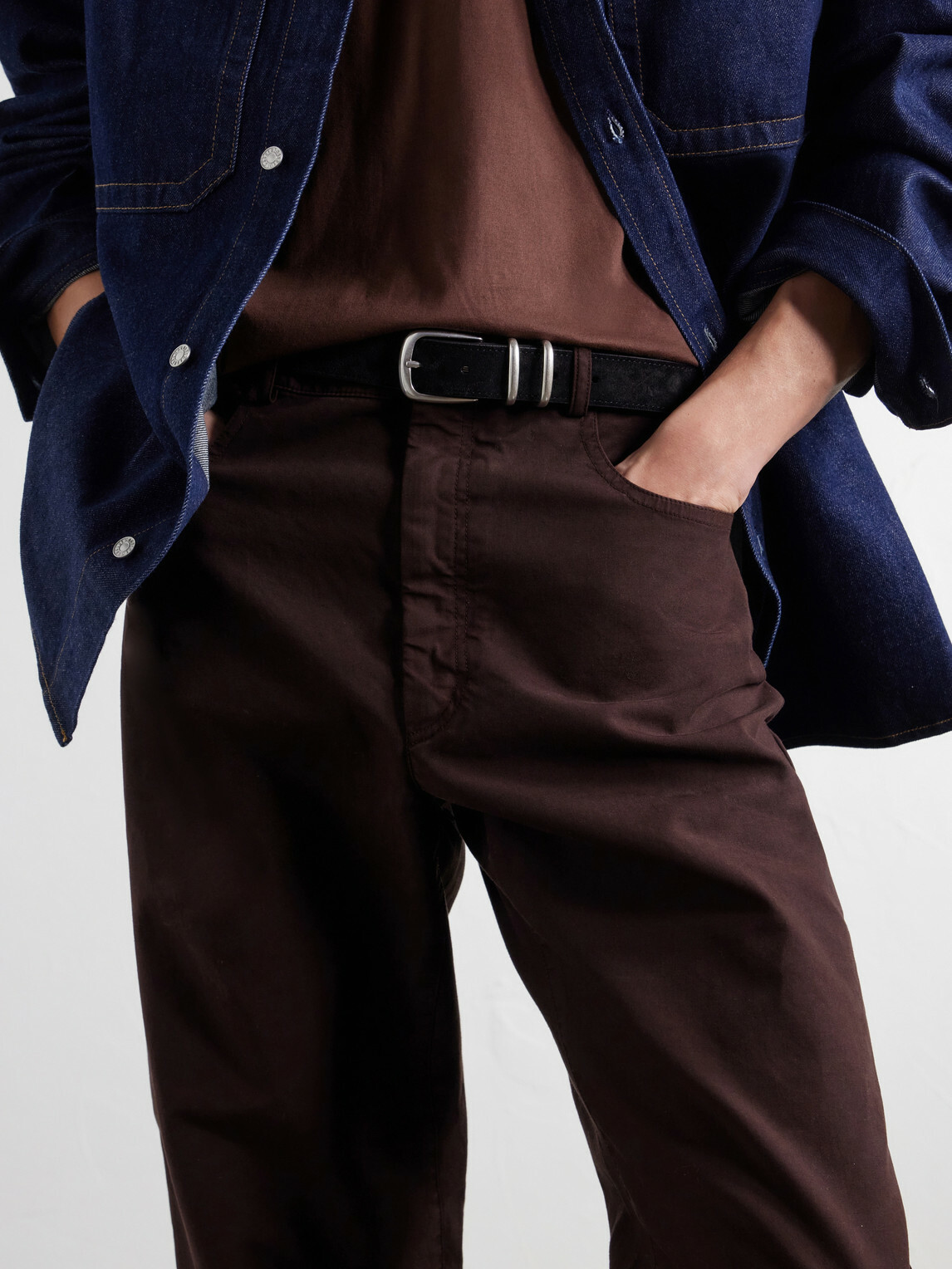 Officine Creative - OC Strip/074 3cm Suede Belt - Black