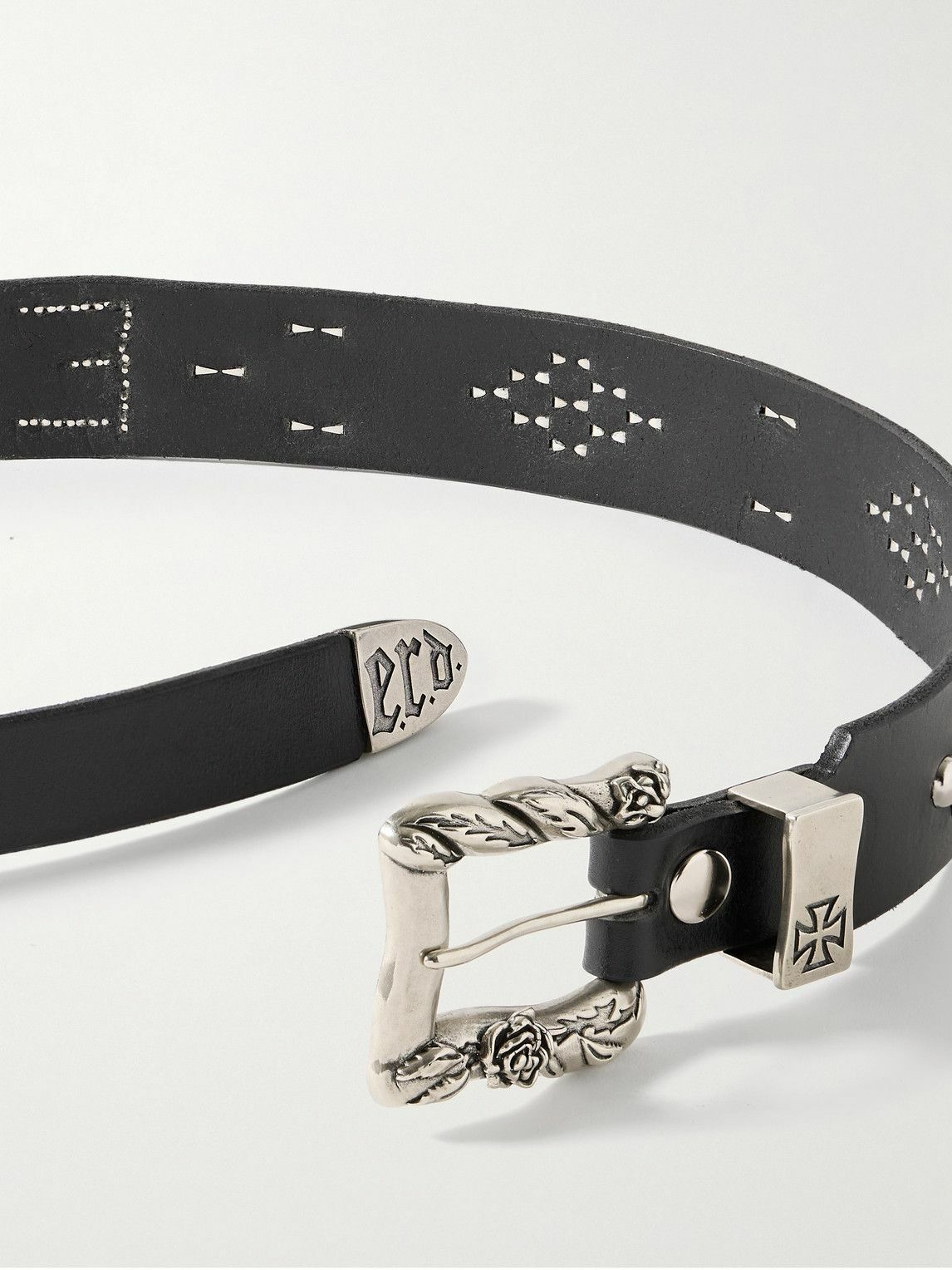Enfants Riches Déprimés - 4cm Studded Leather Belt - Black