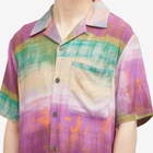 Magic Castles Men's Wave Vacation Shirt in Multi Waves