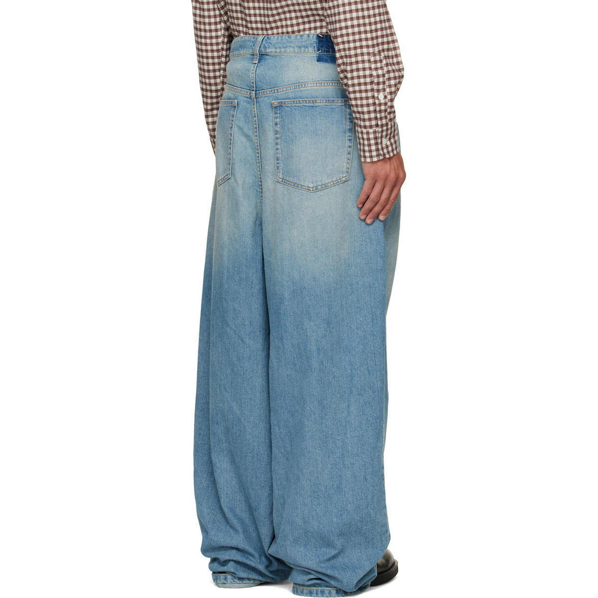 Maison Margiela Blue Wrap Jeans