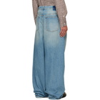 Maison Margiela Blue Wrap Jeans