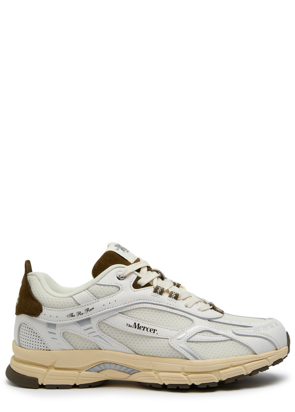 Photo: Mercer The Re-run Vintage Panelled Mesh Sneakers Brown