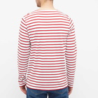 Armor-Lux Men's Long Sleeve 73792 Mariniere T-Shirt in White/Red