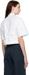 System White Drawstring Shirt