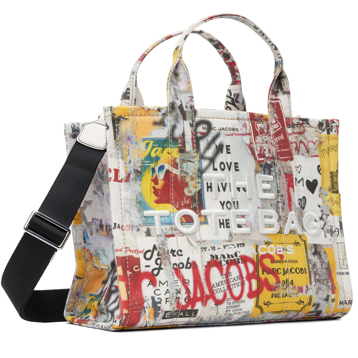 Marc Jacobs Multicolor 'The The Pop Americana Canvas Medium' Tote