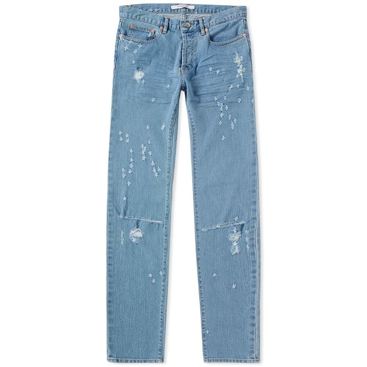 Photo: Givenchy Distressed Rico Fit Slim Jean Blue