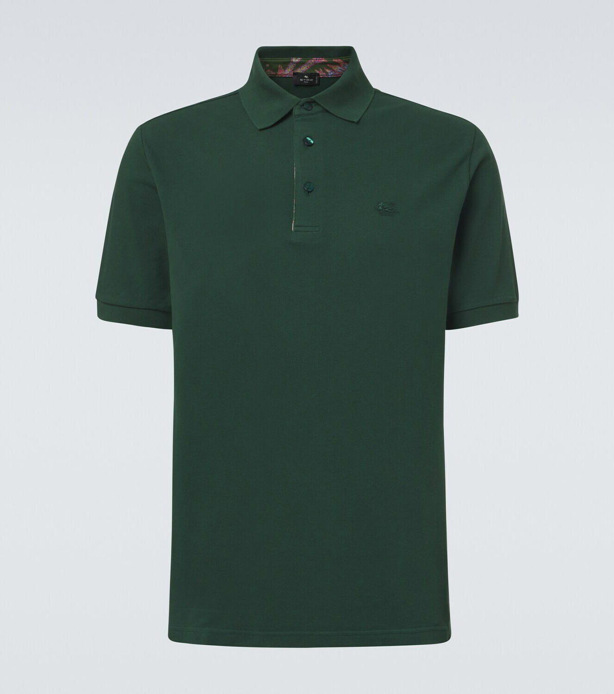 Etro Pegaso cotton piqué polo shirt