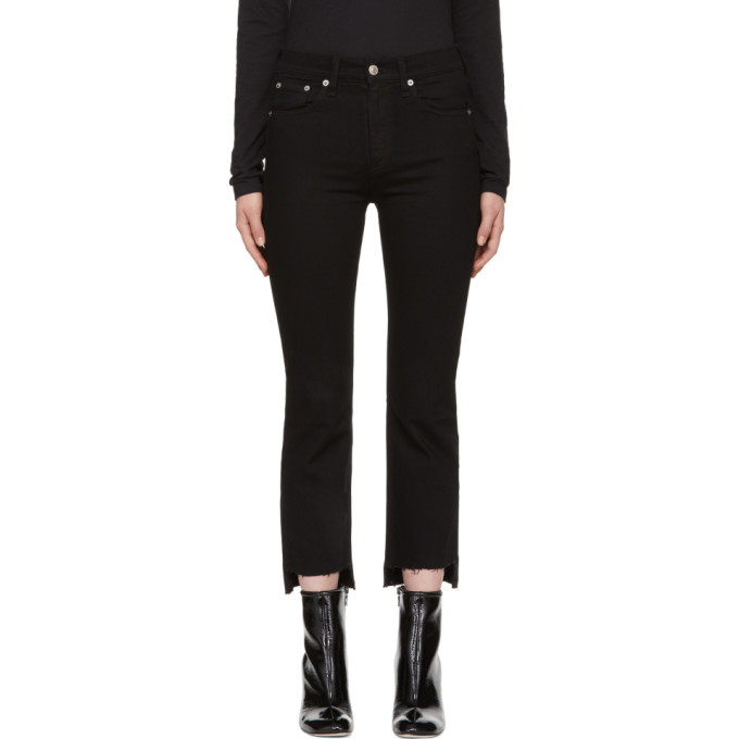 Photo: Rag and Bone Black Stovepipe Jeans