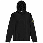 Stone Island 40th Anniversary Boucle Knit Hoody in Black
