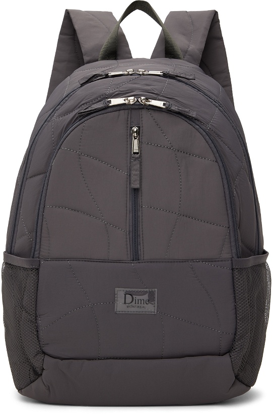 Photo: Dime Gray Quilted Backpack