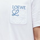 Loewe Men's Anagram Pocket T-Shirt in White