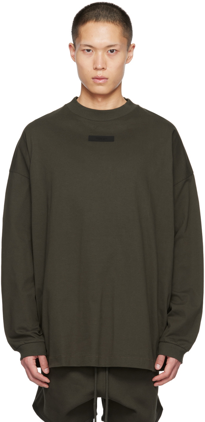 fear of god essentials off white crewneck t shirt