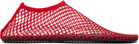 Christopher Esber Red Mesh Water Flats
