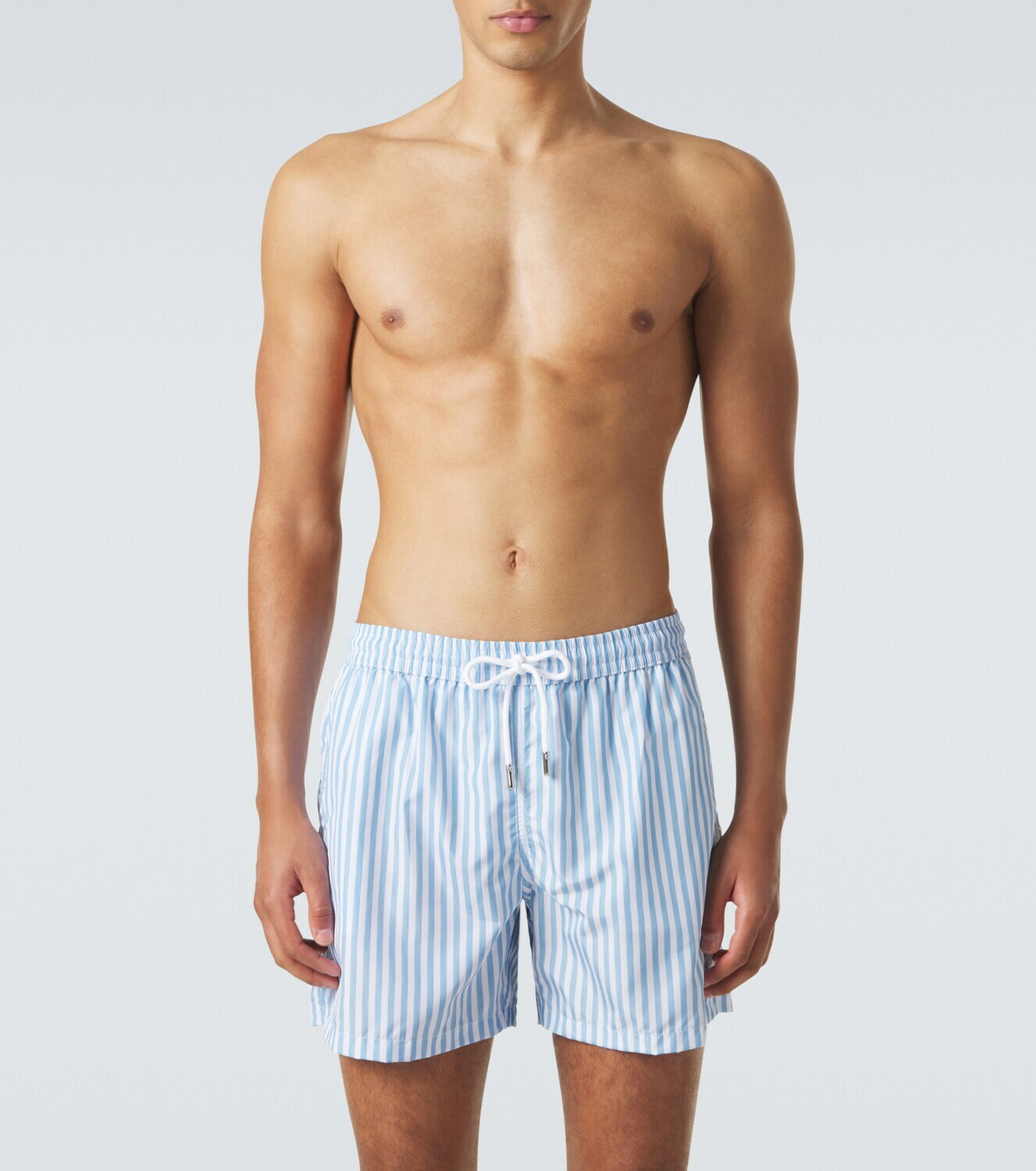 Thom Sweeney Striped swim trunks