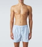 Thom Sweeney Striped swim trunks