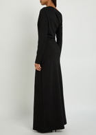 Rohe Twisted Jersey Maxi Dress Black