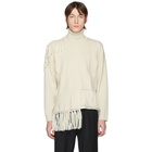 Loewe Off-White High Neck Asymmetric Turtleneck