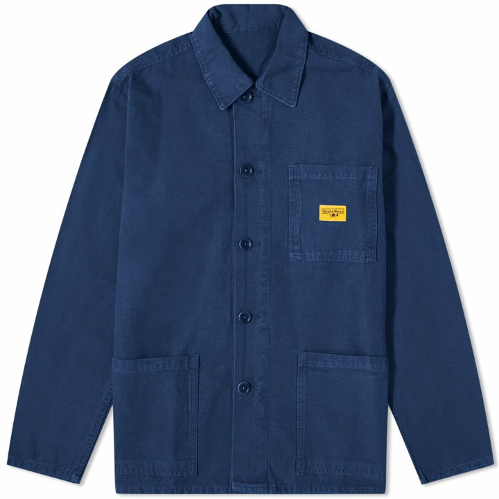 Photo: Service Works Men's Canvas Coverall Jacket in Navy