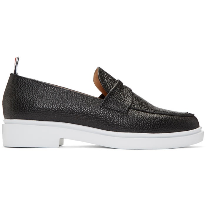 Photo: Thom Browne Black Penny Loafers 