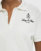 Sporty & Rich Vendome Terry Polo White Womens Shortsleefe
