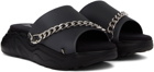 Phileo Black In Gold We Trust Paris Edition Chain Sandals