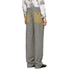 Loewe Black and White Houndstooth Patch Pocket Trousers