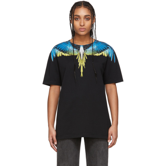Photo: Marcelo Burlon County of Milan Black and Yellow Wings T-Shirt