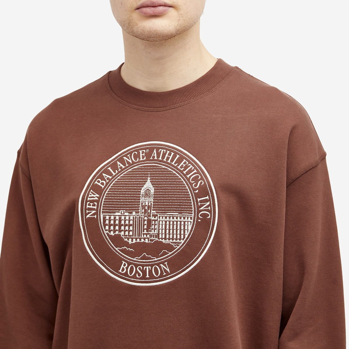 トップス BALANCE CREW SWEAT SHIRTS New Balance Men's Varsity Oversized Crewneck Sweat in Light