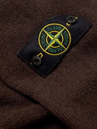 Stone Island - Logo-Appliquéd Wool-Blend Sweater - Brown