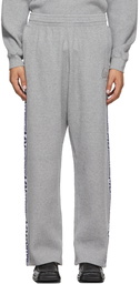 Martine Rose Grey Rib Lounge Pants