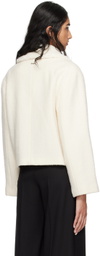 BOSS Off-White Wool Coat